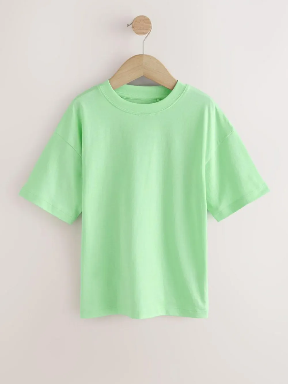 Best Next Green/Blue/Yellow/Purple Relaxed Fit Short Sleeves T-Shirts 4 Pack (3-16yrs)