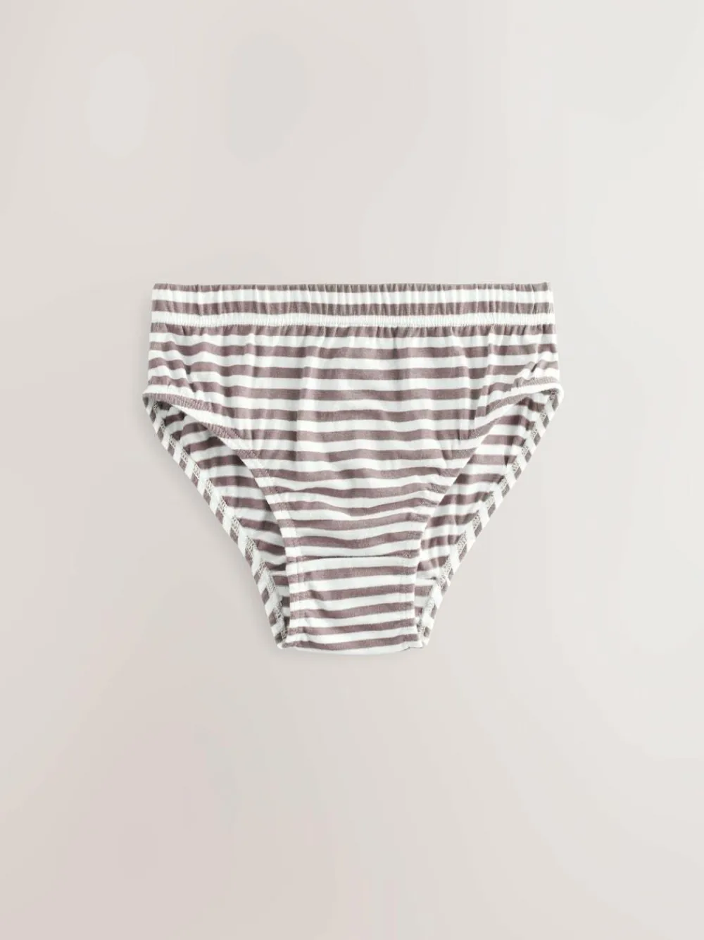 Sale Next Briefs 5 Pack (1.5-16yrs) Green/Ecru Stripe