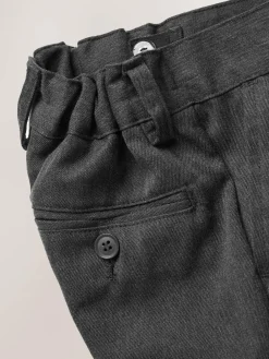 New Next 2 Pack Flat Front School Shorts (3-14yrs) Grey