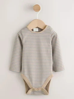 Outlet Next Grey Baby Jersey Quilted Dungarees and Bodysuit Set (0mths-2yrs)