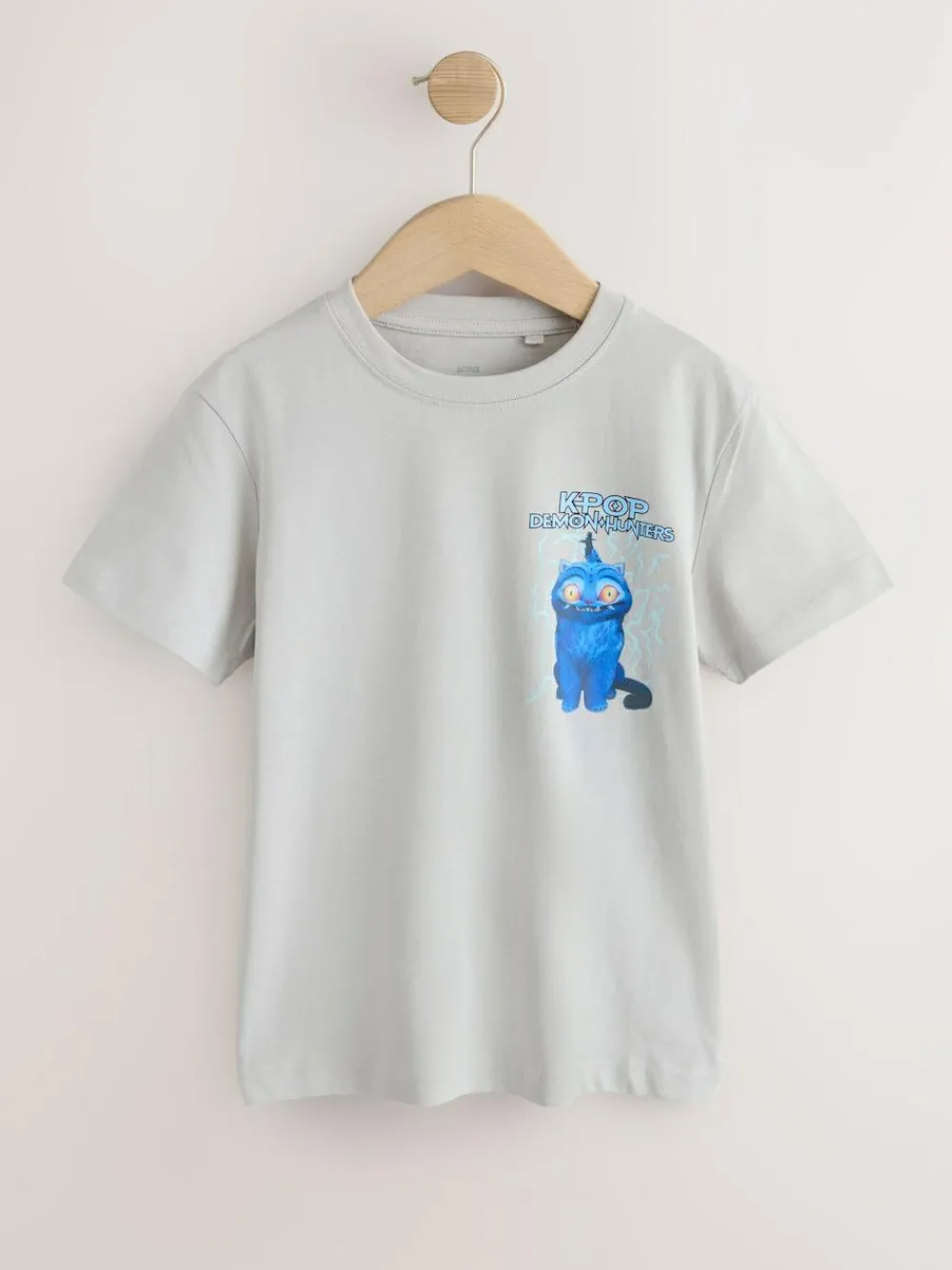 Discount Next KPOP Demon Hunters T-Shirt (6-16yrs) Grey Back Print