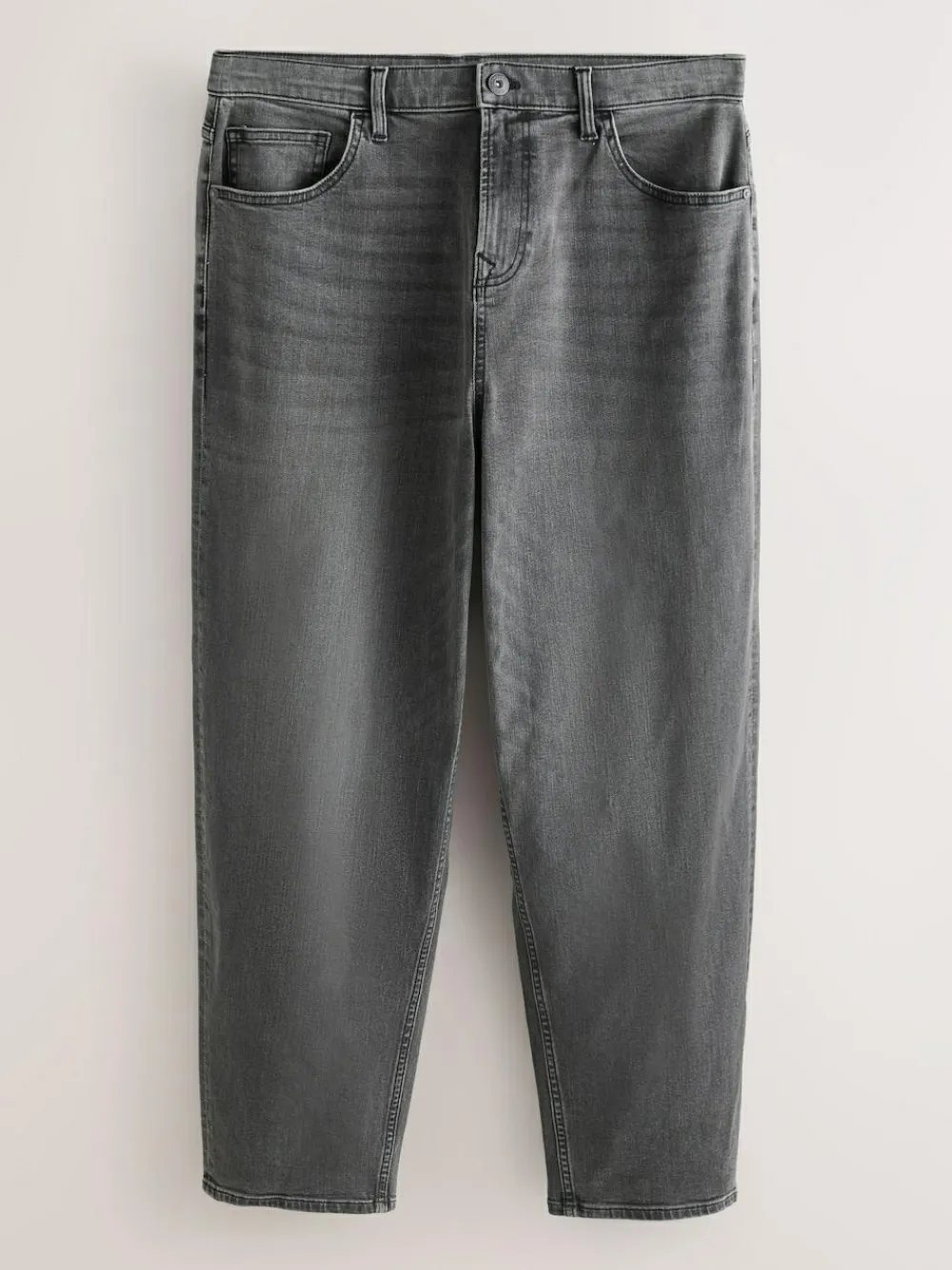 Next Grey Barrel Fit Classic Stretch Jeans