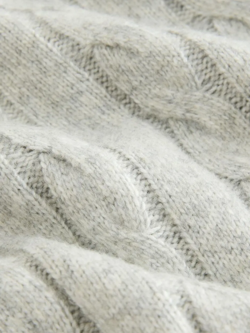Next Grey Cable Knit Crew Neck Jumper (3-16yrs)