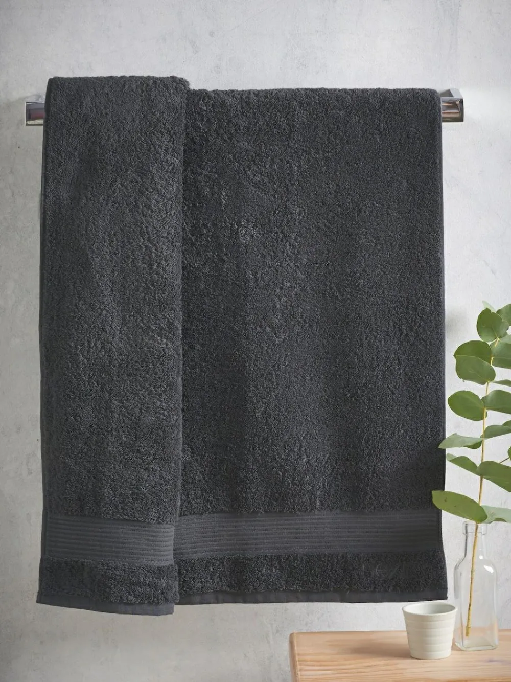 Next Grey Charcoal Egyptian Cotton Towel^ Towels & Bathmats