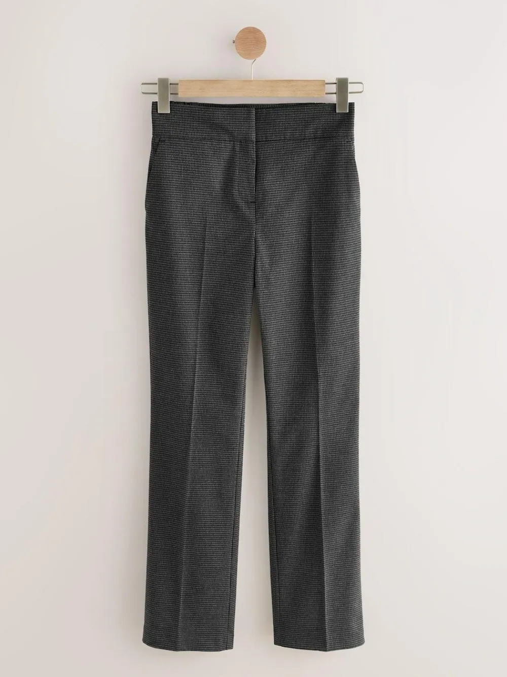 Hot Next Grey Check Bootcut Sculpting Tailored Trousers