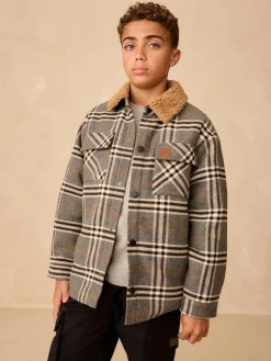 Next Lined Shacket (3-16yrs)^BOY Shirts