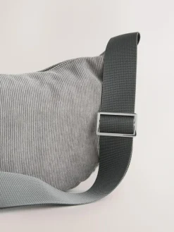 Clearance Next Grey Cord Effect Sling Bag