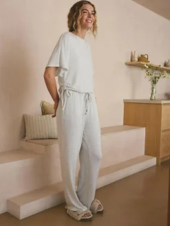 Next Cosy Short Sleeve Pyjamas Grey