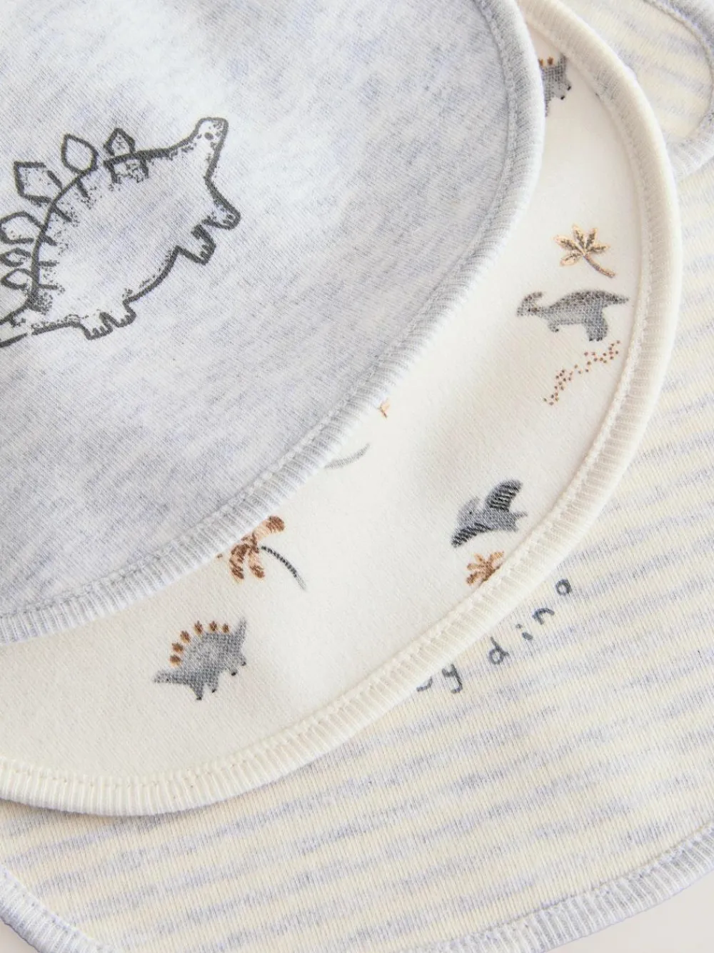Next Grey Dinosaur Baby Bibs 3 Pack^ Bibs|Newborn Accessories