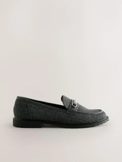 Best Next Grey Forever Comfort® Trim Hardware Round Toe Loafers