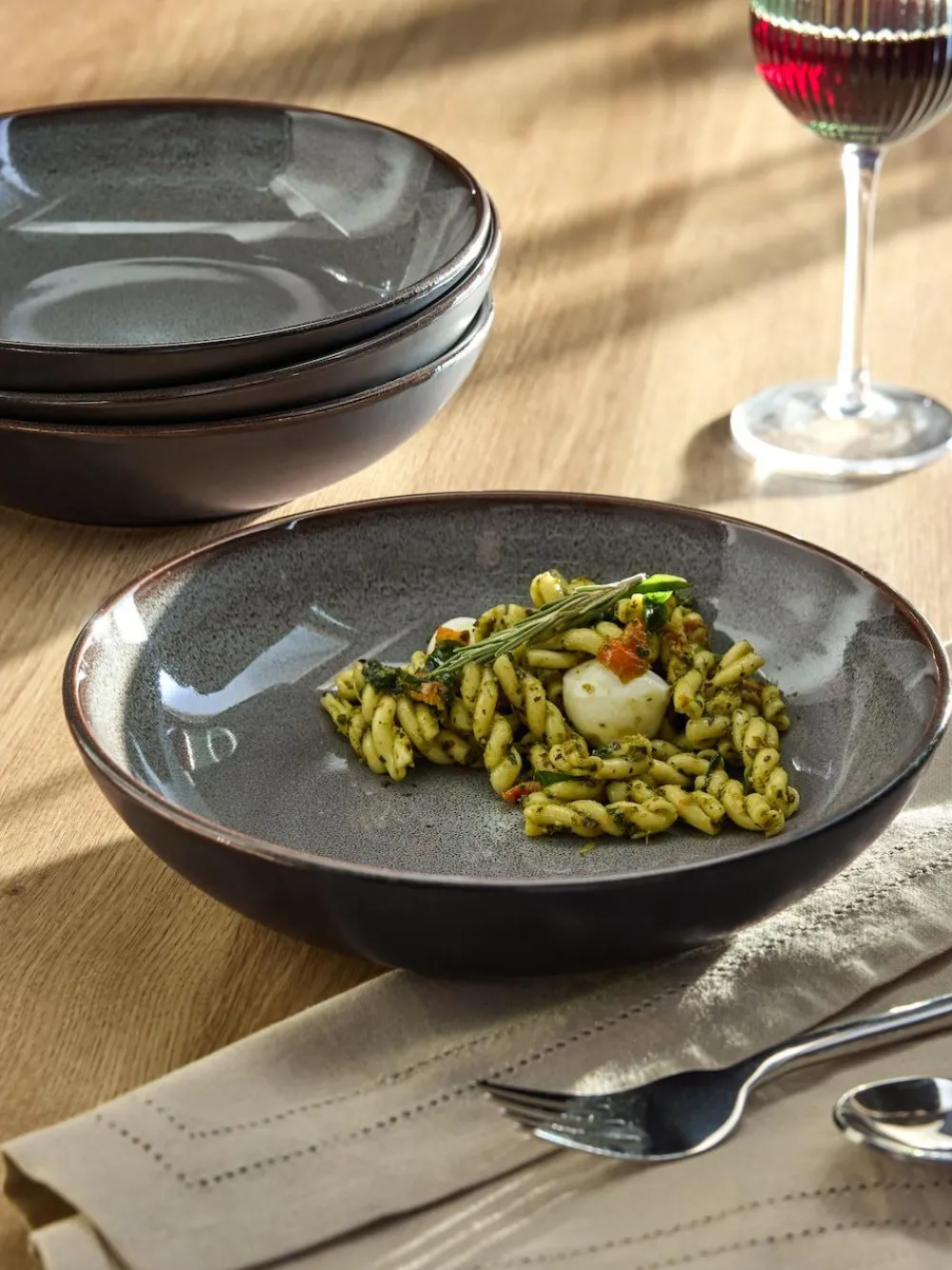 Clearance Next Grey Hampton Set of 4 Pasta Bowls