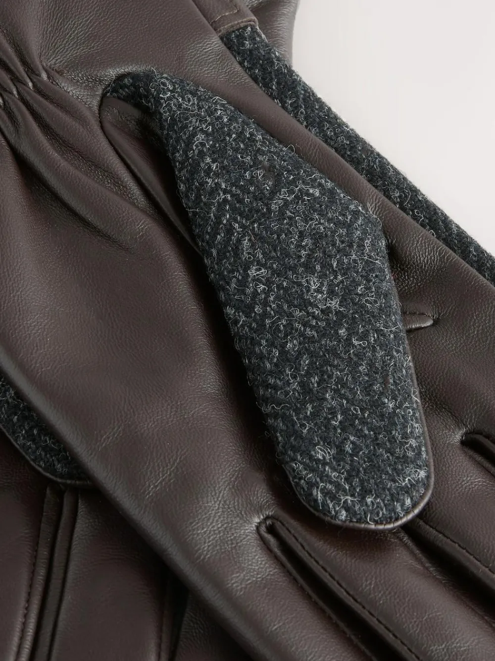 Next Harris Tweed And Leather Gloves^ Hats, Gloves & Scarves|Hats, Scarves & Gloves