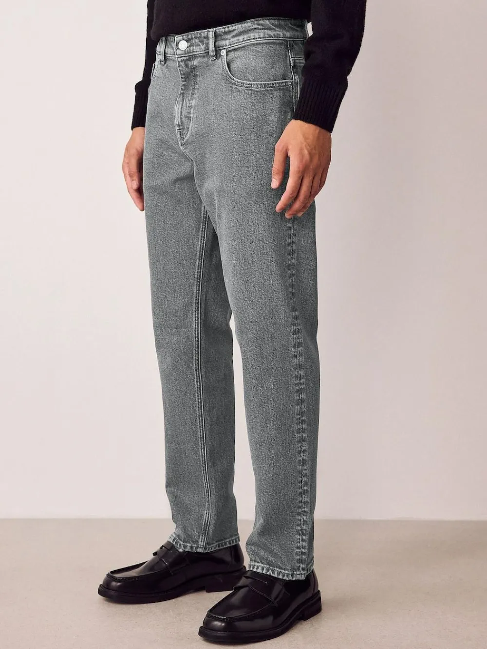 Discount Next Slim Fit Vintage Wash Denim Jeans Grey Light