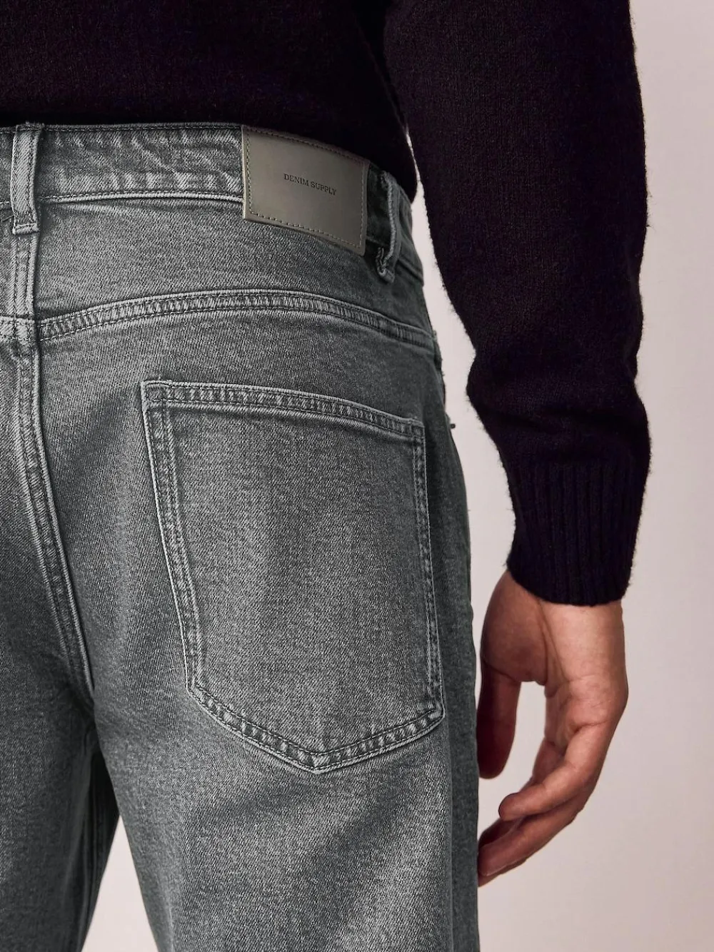 Discount Next Slim Fit Vintage Wash Denim Jeans Grey Light