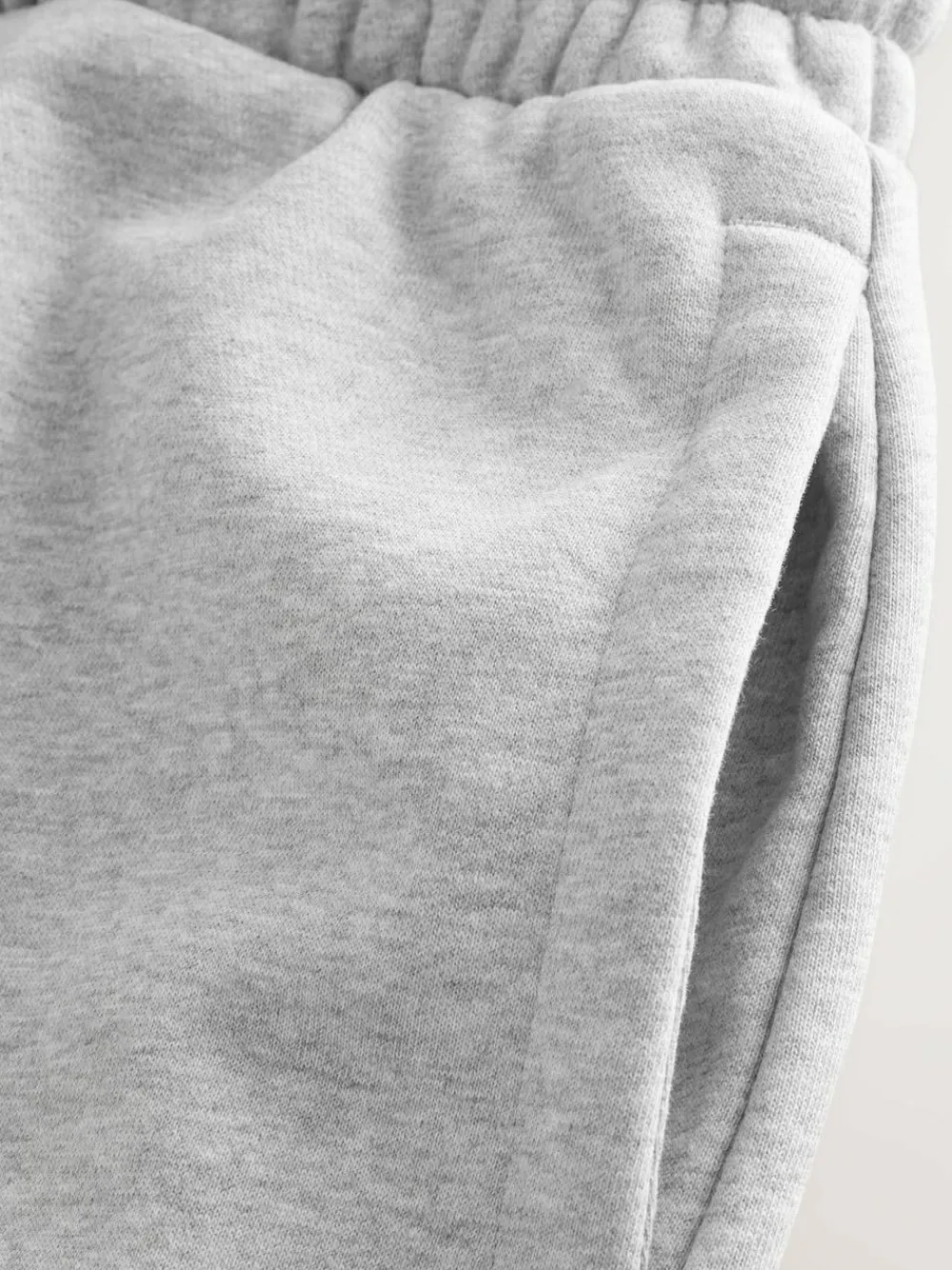 Clearance Next Relaxed Fit Relaxed Fit Brushback Heavyweight Joggers Grey Marl