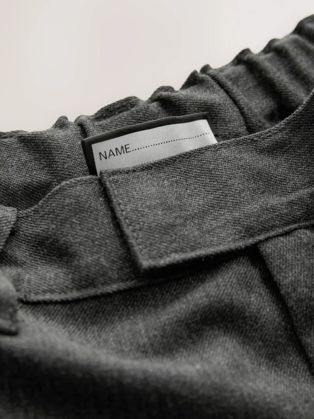 New Next Plus Waist School Formal Trousers (3-17yrs) Grey
