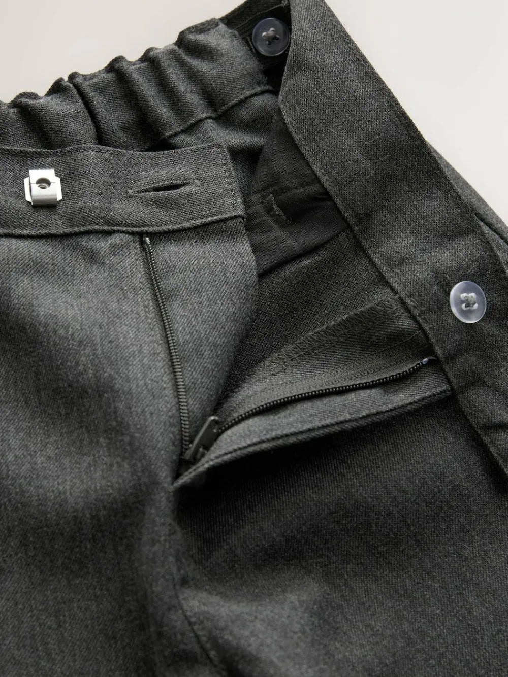 New Next Plus Waist School Formal Trousers (3-17yrs) Grey