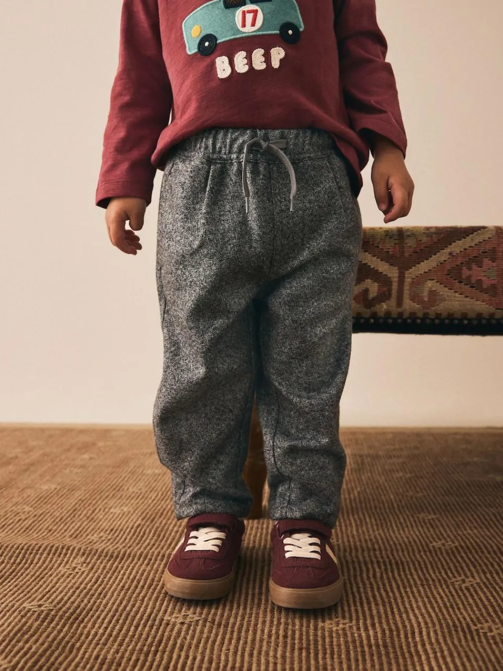 Discount Next Pull On Smart Trousers (3mths-7yrs) Grey