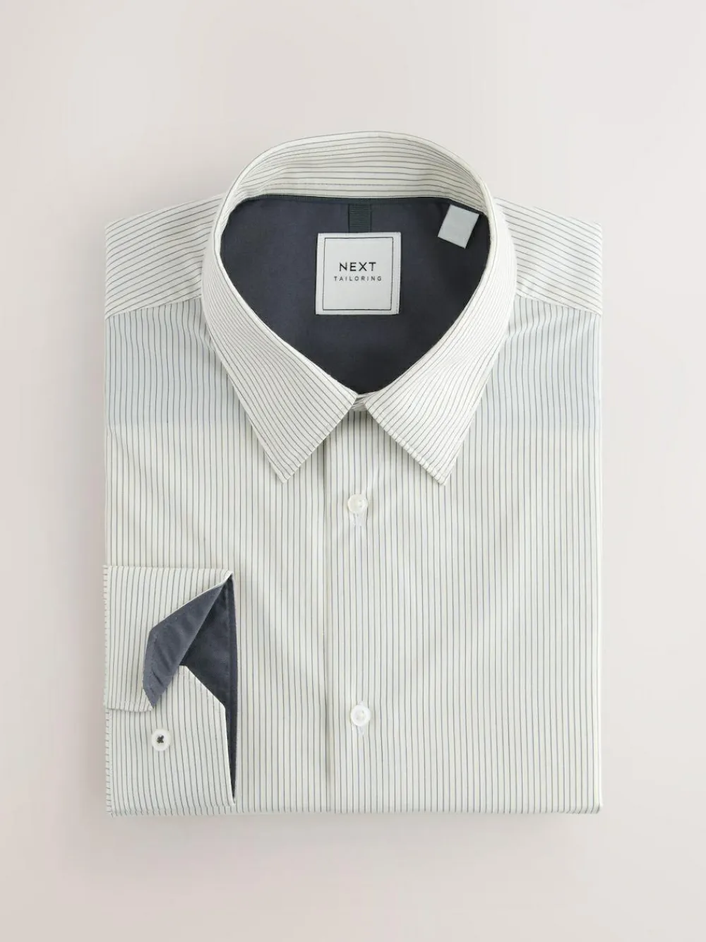 Discount Next Regular Fit Easy Care Single Cuff Smart Shirts 3 Pack Grey