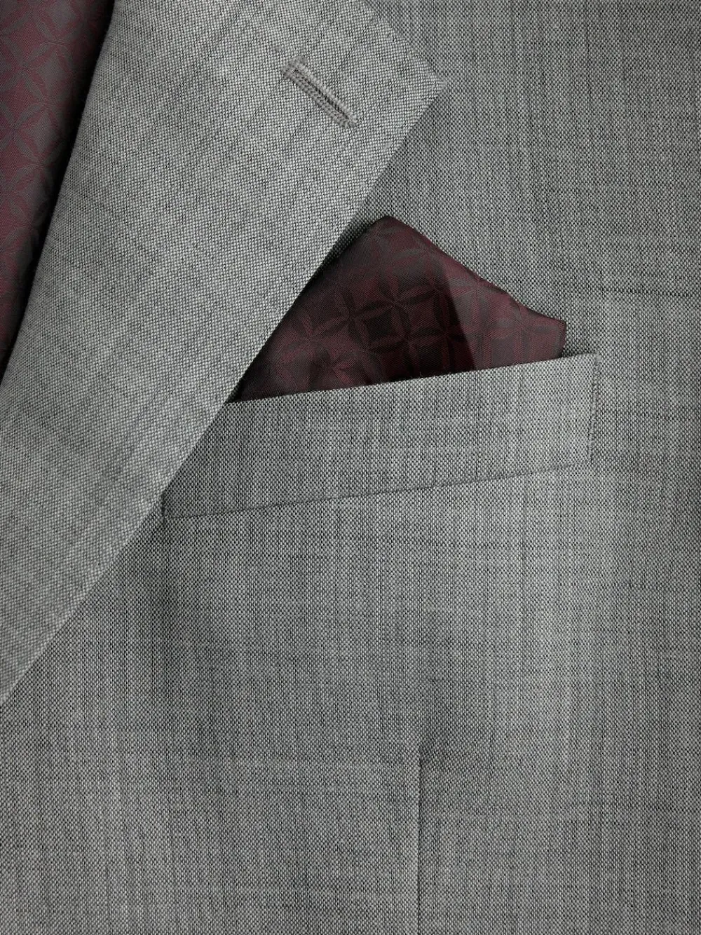 Discount Next Regular Fit Signature Nova Fides 100% Italian Wool Suit Jacket Grey