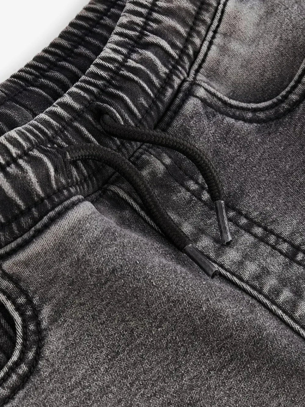 Online Next Regular Fit Stretch Elasticated Waist Jeans (3-16yrs) Grey
