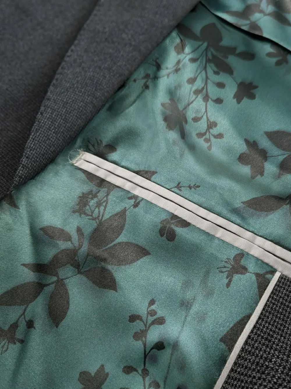 Next Grey Regular Fit Texture Motionflex Stretch Suit Jacket^ Grey Suits