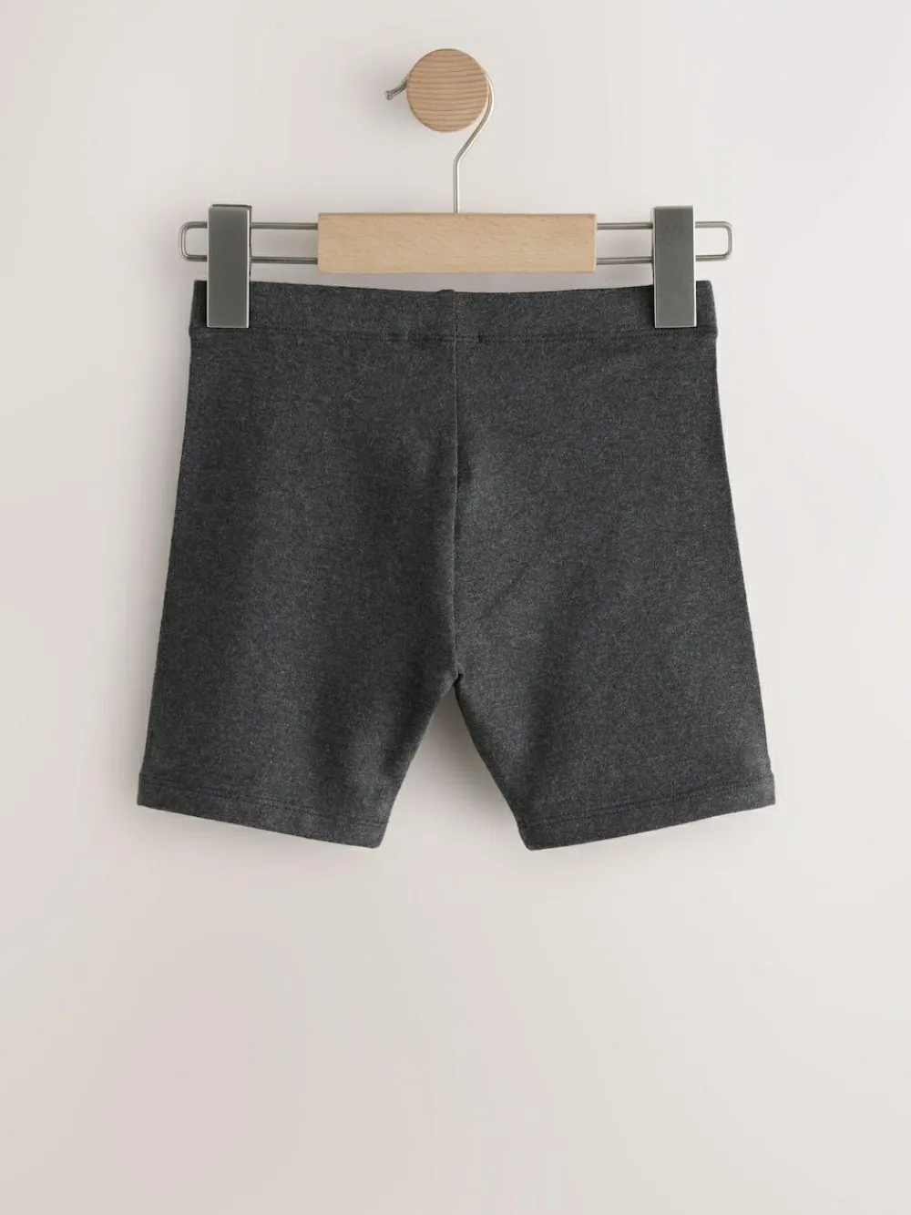 Clearance Next Regular Length 2 Pack Cotton Rich Stretch Cycle Shorts (3-16yrs) Grey