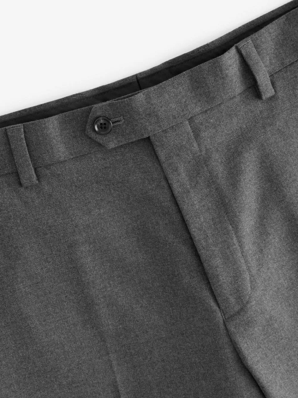 Clearance Next Slim Fit Flannel Suit Trousers Grey