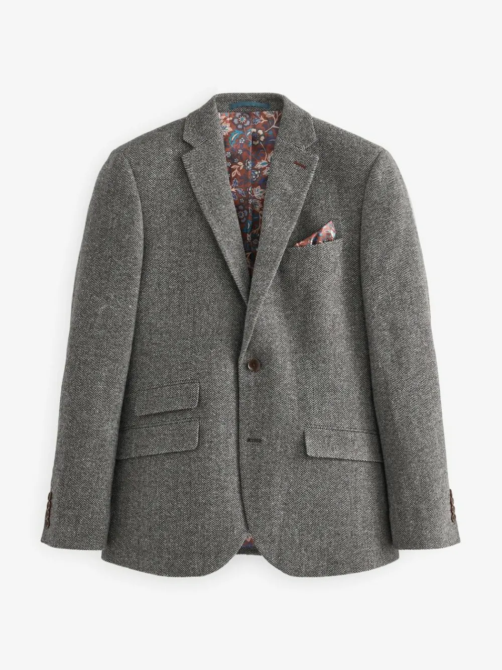 Next Slim Fit Signature Wool Blend Herringbone Nova Fides Blazer^ Blazers & Formal Jackets