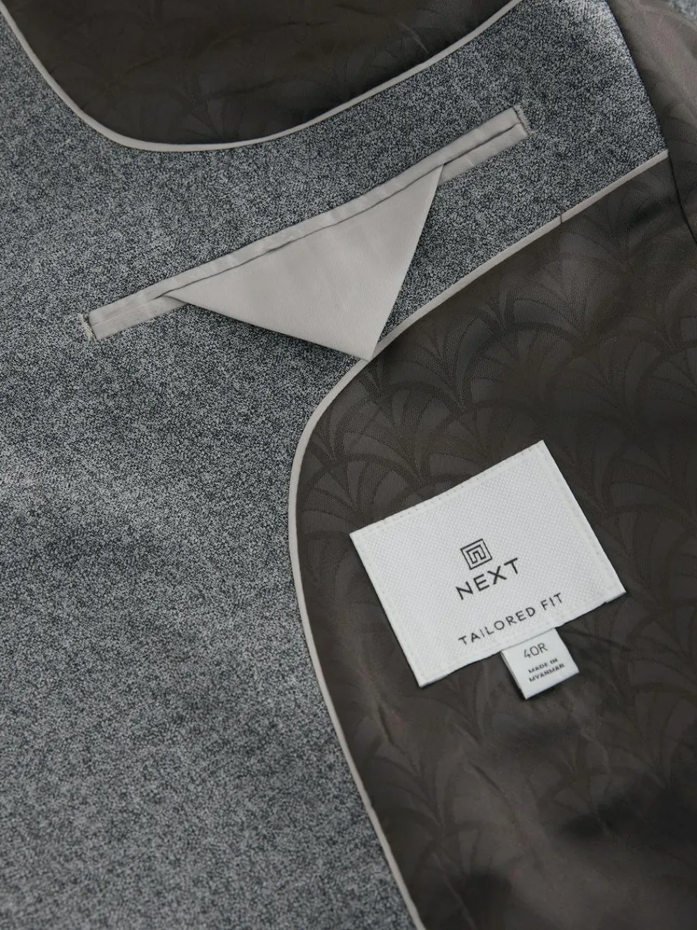 Next Tailored Fit Merino Wool Blend Suit Jacket^ Grey Suits