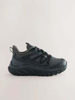 Next Grey Water Resistant Elastic Lace Trainers^BOY Sneakers