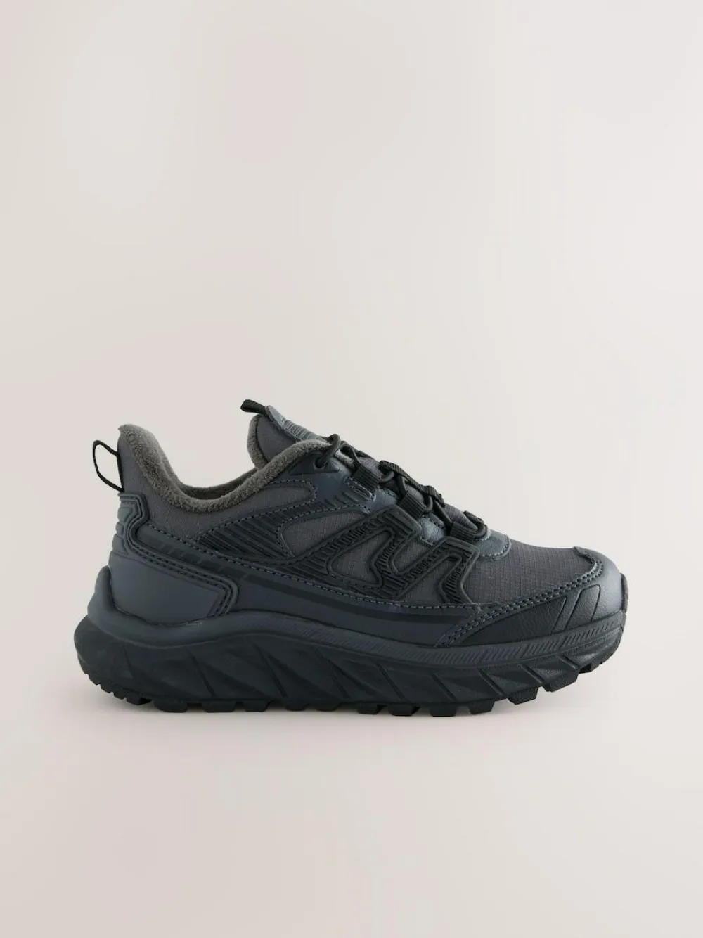 Next Grey Water Resistant Elastic Lace Trainers^BOY Sneakers