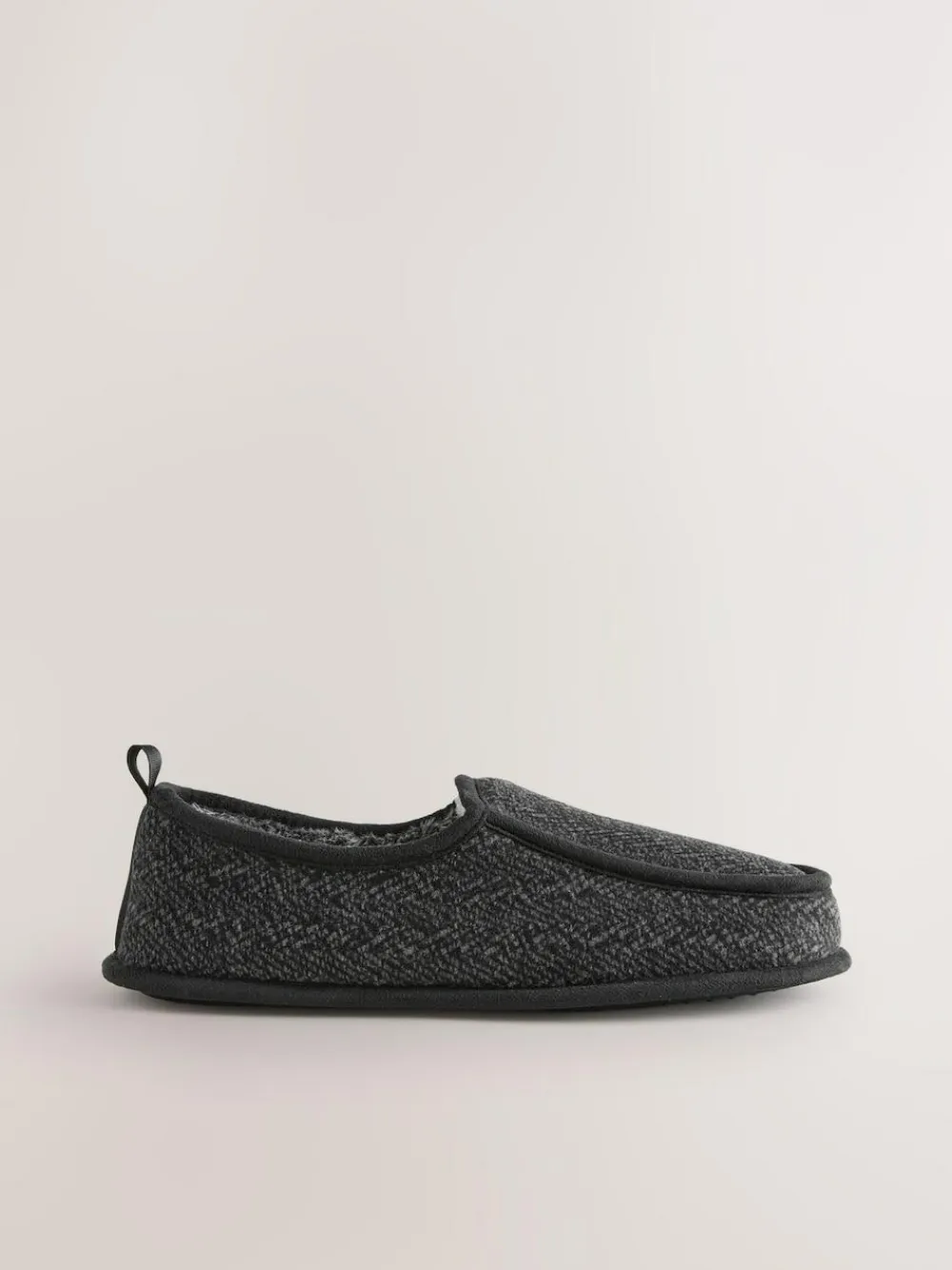 Clearance Next Wide Fit Closed Back Slippers Grey