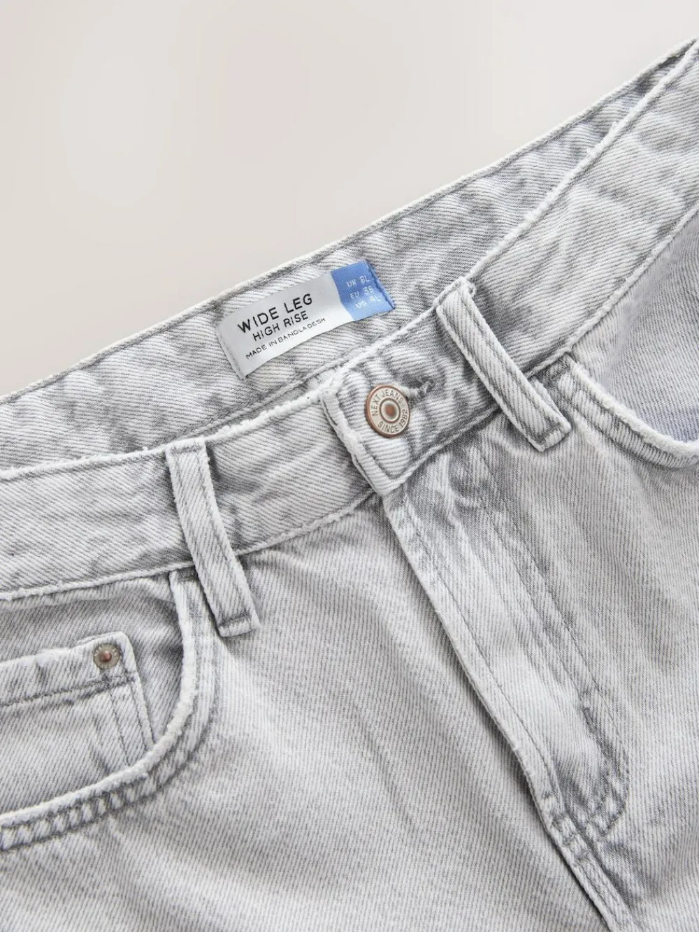 Discount Next Grey Wide Leg Jeans