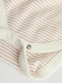 Discount Next Grey Zebra Baby Short Sleeve Bodysuits 100% Cotton 5 Pack