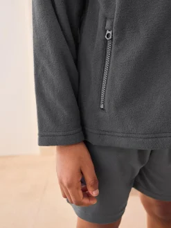 Online Next Zip-Up Fleece Jacket With Pockets (3-16yrs) Grey