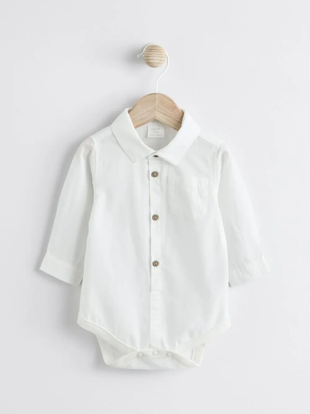 Discount Next Woven Cotton Baby Dungaree and Bodysuit Set (0mths-3yrs) Grey/White