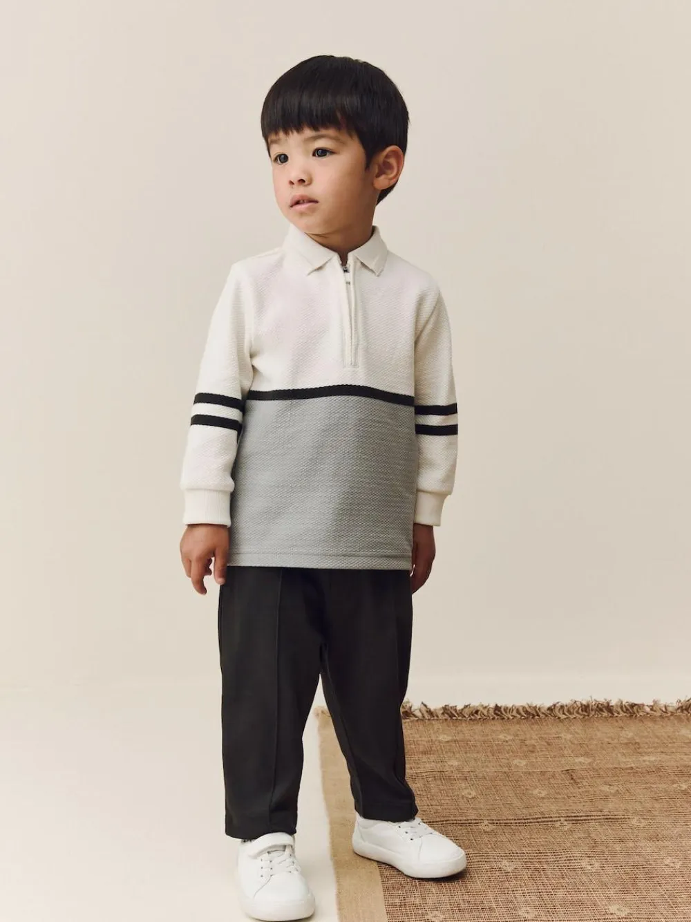 Next Long Sleeve Polo Shirt And Joggers Set (3mths-7yrs)^BOY Tops|Sets & Outfits