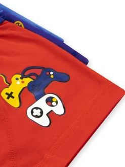 Harry Bear Blue Boys Gaming Trunks 3 Pack^BOY Underwear