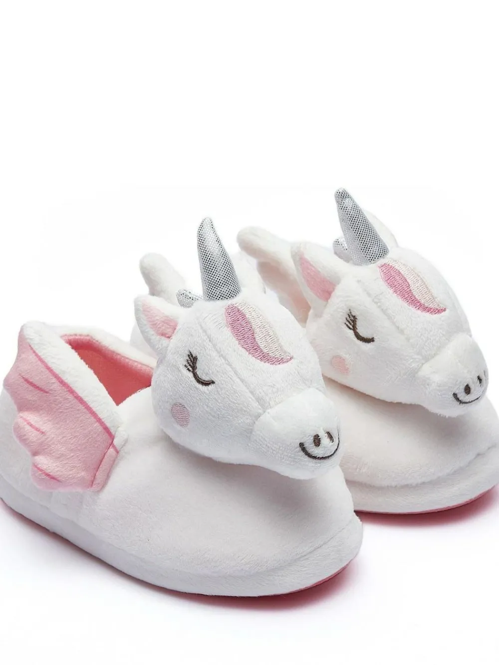 Clearance Harry Bear Purple Unicorn Printed Slippers