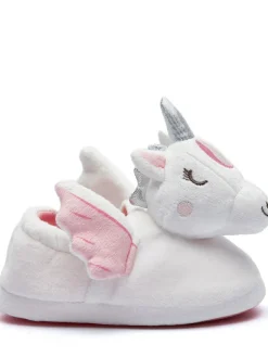 Clearance Harry Bear Purple Unicorn Printed Slippers