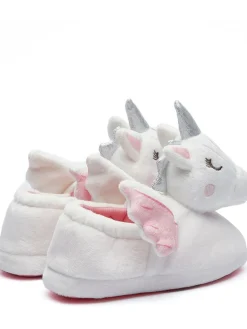 Clearance Harry Bear Purple Unicorn Printed Slippers
