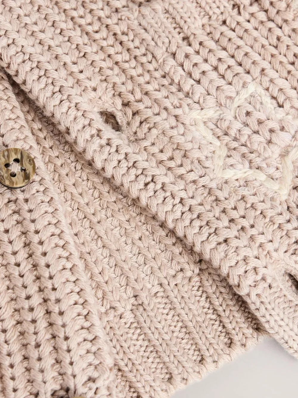 Next Chunky Knitted Embroidered Baby Cardigan^BOY Unisex|Baby Winter Clothing