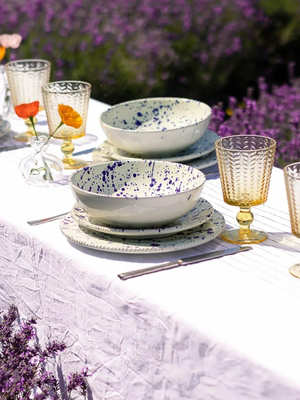 Hot Pottery 12 Piece Splatter Signature Dinner Set^ Branded Kitchenware|Dinner Sets & Pasta Bowls
