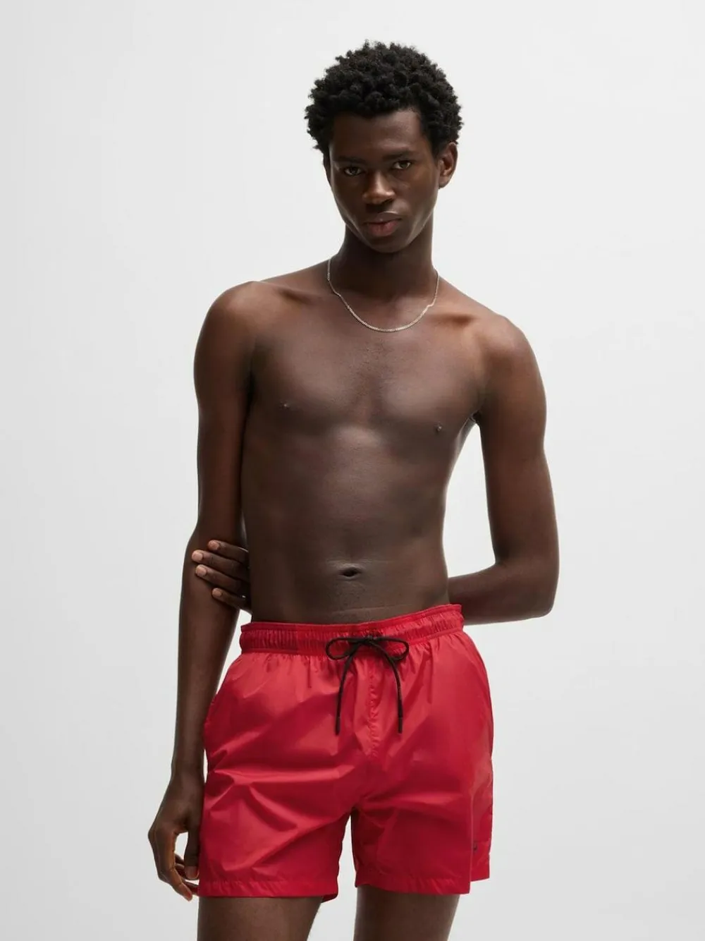 HUGO Contrast Logo Lined Swim Shorts^ Swimwear