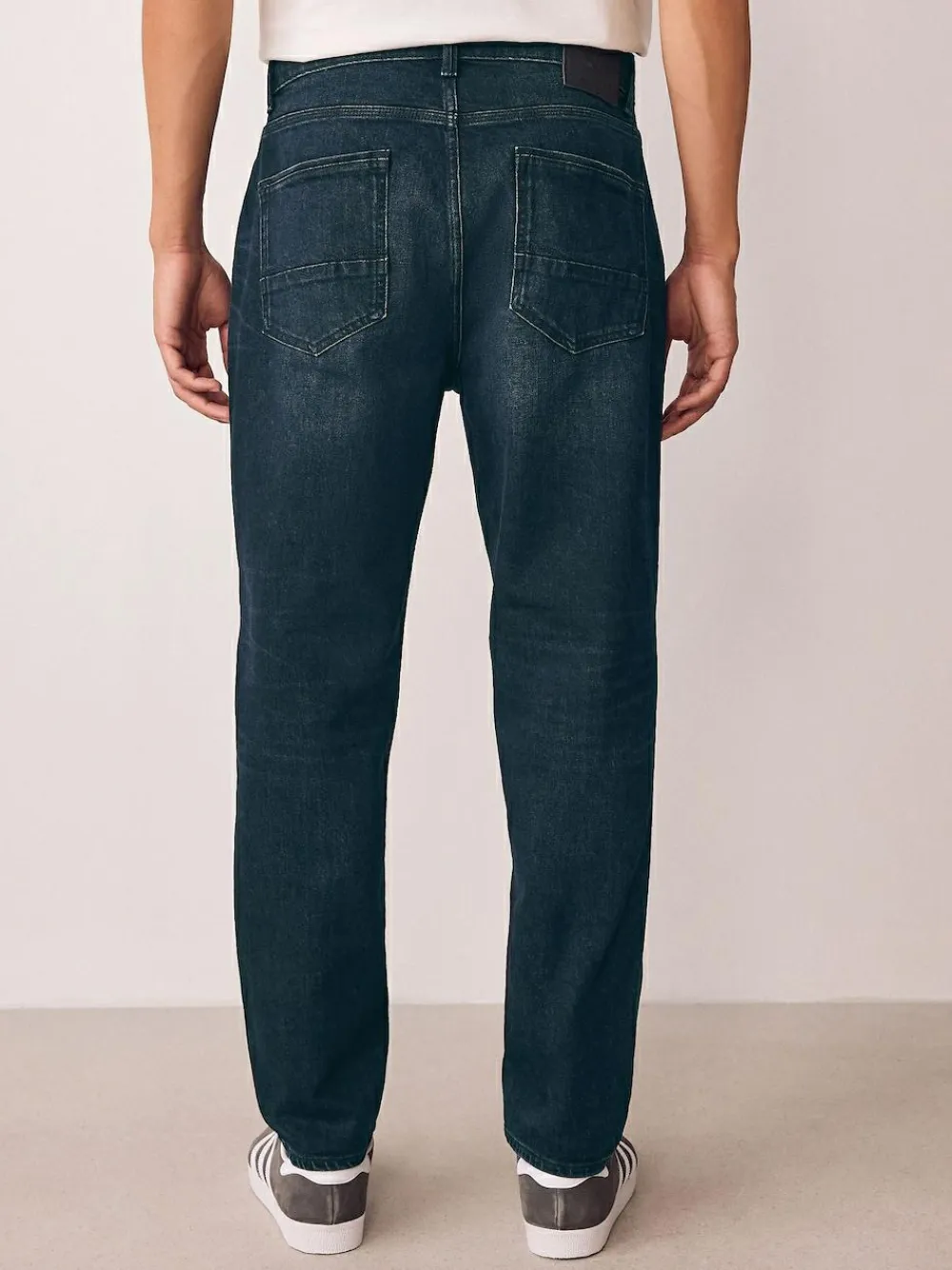 Next Regular Tapered Fit Authentic Stretch Denim Jeans Ink