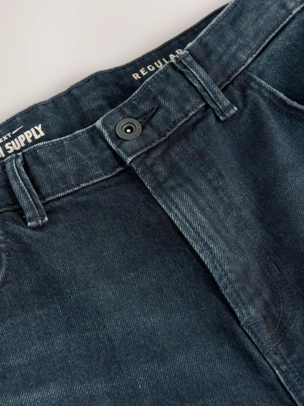 Next Regular Tapered Fit Authentic Stretch Denim Jeans Ink