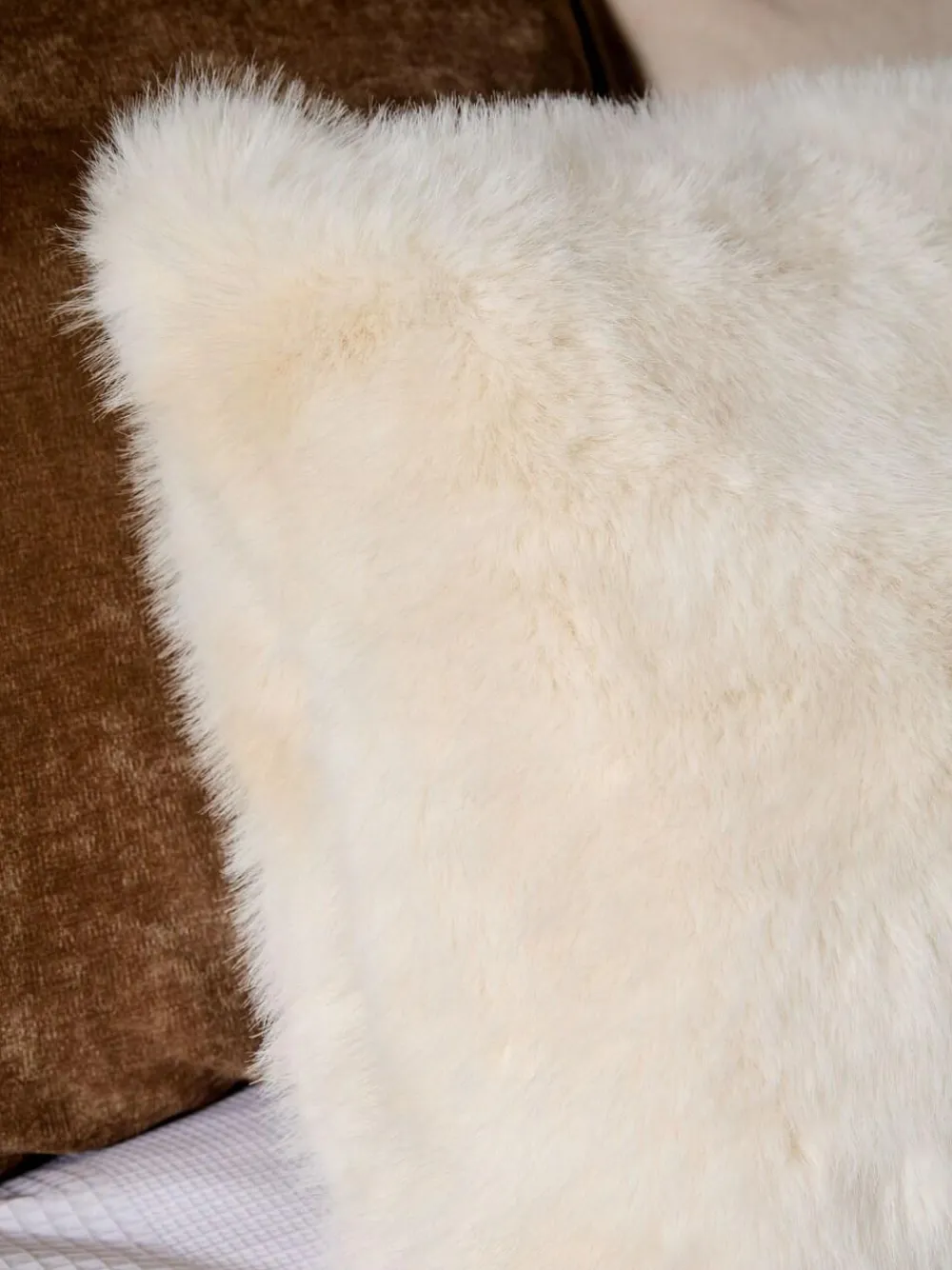 Hot Next Ivory 40 x 59cm Loulou Faux Fur Cushion