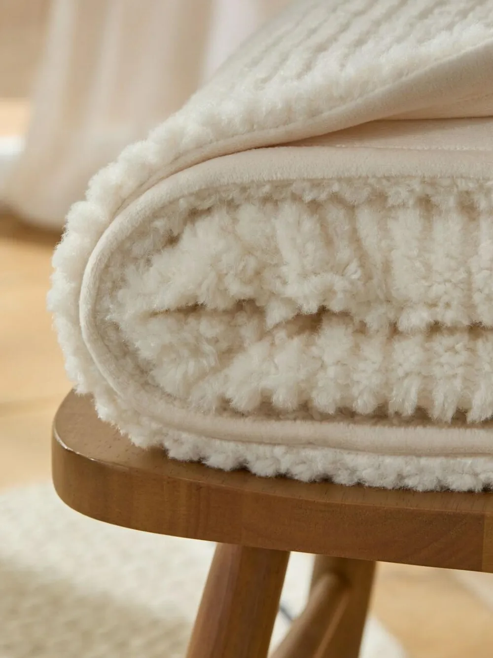 Next Stripe Texture Fleece Throw^ Cushions & Throws