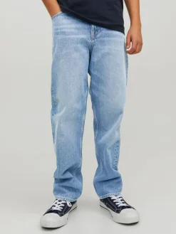 Sale JACK & JONES JUNIOR Chris Relaxed Fit Black Jeans Blue